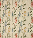 Foxglove Linen Fabric / Blue - Just Fabrics