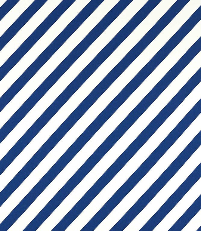 Paper Straw Stripe Fabric / Lapis - Just Fabrics