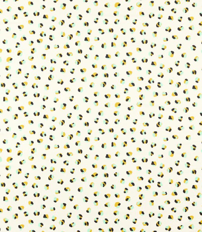 Leopard Dots Fabric / Pebble / Sage - Just Fabrics