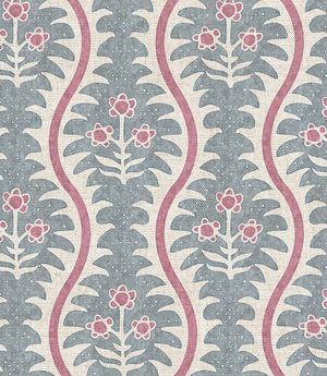 Elbury Vine Fabric / Berry