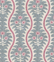 Elbury Vine Fabric / Berry - Just Fabrics