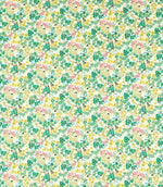 Wildflower Meadow Fabric / Rose / Emerald / Peridot - Just Fabrics