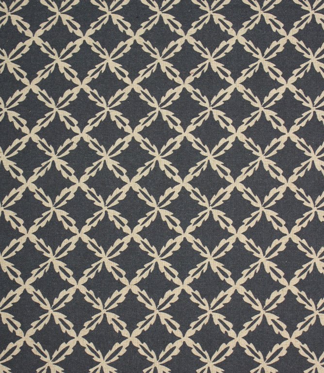 Hedgerow Tile Fabric / Indigo - Just Fabrics