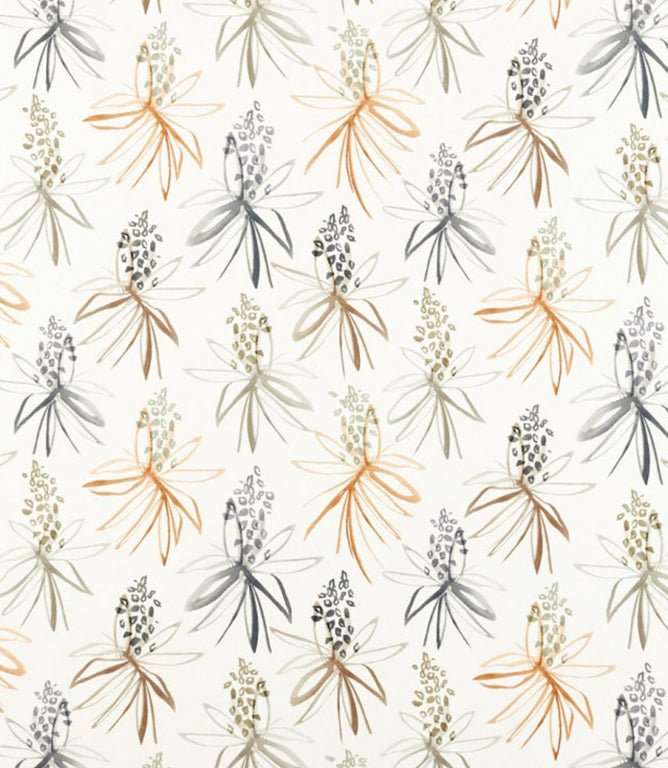Tillandsia Fabric / Amber / Slate - Just Fabrics