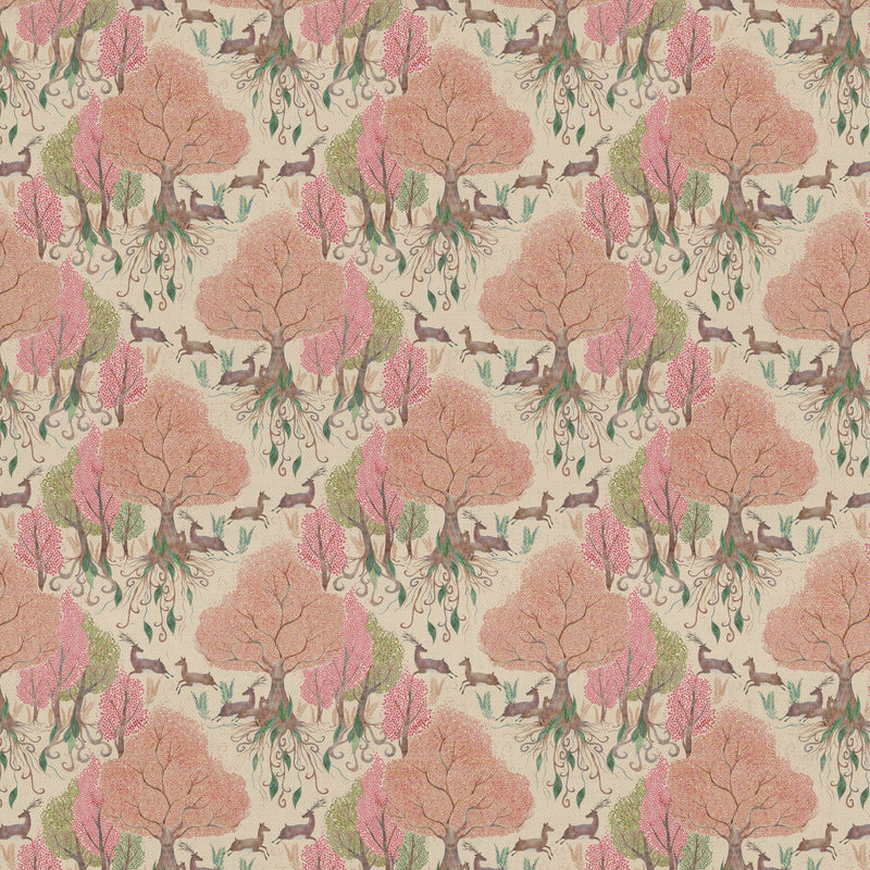 Willow Woods Fabric / Blush - Just Fabrics