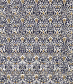 Snakeshead Fabric / Indigo / Hemp