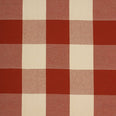 Aldsworth Chunky Check Fabric / Terracotta