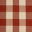Aldsworth Chunky Check Fabric / Terracotta - Just Fabrics
