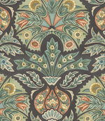 Arabesque FR Fabric / Charcoal - Just Fabrics