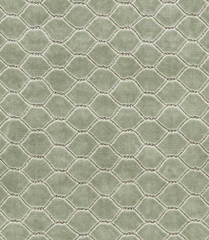 Faraday Velvet Fabric / Smog Blue