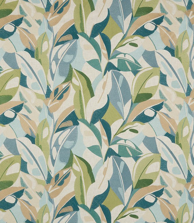 Artisan Leaf Fabric / Aquarelle - Just Fabrics