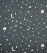 Moon Stars Fabric / Midnight - Just Fabrics