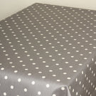 Full Stop Matt PVC Fabric / Slate - Just Fabrics