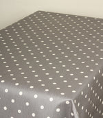 Full Stop Matt PVC Fabric / Slate - Just Fabrics