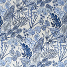 Botanical Outdoor Fabric / Indigo - Just Fabrics