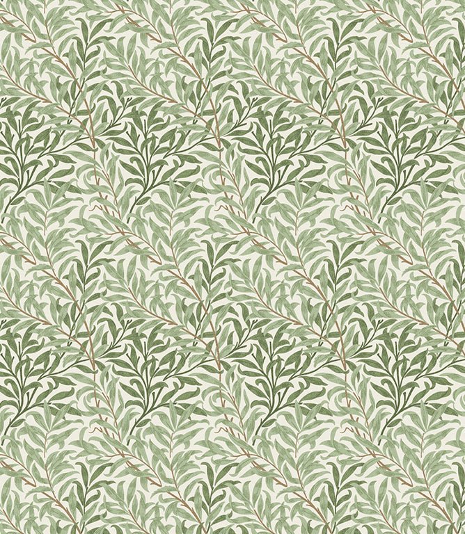 Willow Bough Oilcloth Fabric / Sage - Just Fabrics
