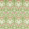 Bluebell Fabric / Leaf Green / Sweet Briar