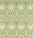 Bluebell Fabric / Leaf Green / Sweet Briar - Just Fabrics
