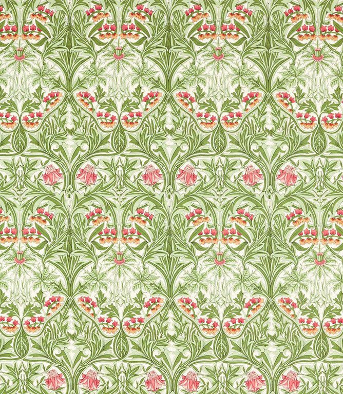 Bluebell Fabric / Leaf Green / Sweet Briar - Just Fabrics