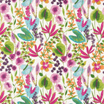 Nalina Fabric / Flamingo / Papaya / Loganberry - Just Fabrics
