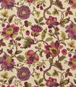 Amanpuri Fabric / Mulberry / Olive - Just Fabrics