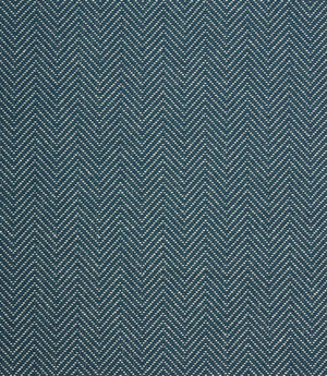 Harlyn Wide Herringbone Fabric / Blue
