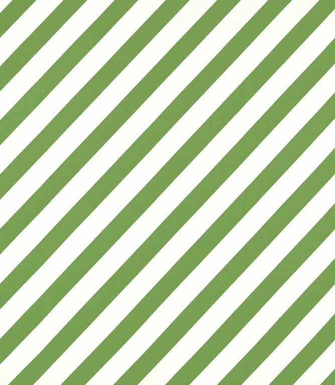 Paper Straw Stripe Fabric / Peridot - Just Fabrics