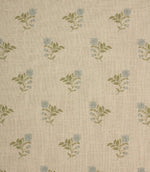 Meadow Blossom Fabric / Steel Blue / Sage Green - Just Fabrics