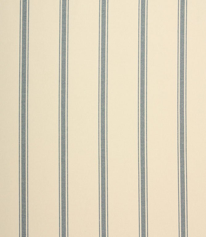 St Agnes Wide Stripe Fabric / Blue - Just Fabrics