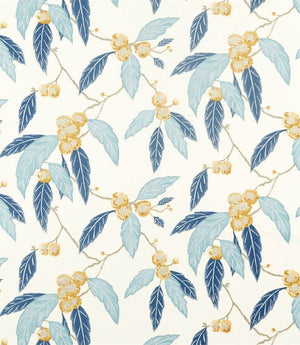 Coppice Fabric / Saffron / Cobalt