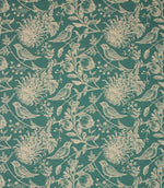Olivia Fabric / Teal - Just Fabrics