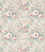 Amelia Rose Fabric / Wedgwood / Rose - Just Fabrics