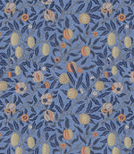 Pomegranate Oilcloth Fabric / Royal - Just Fabrics