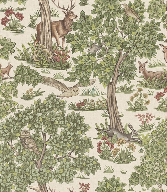 Forest Canopy FR Fabric / Sage - Just Fabrics