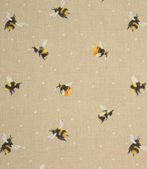 Cottage Bees Fabric / Natural