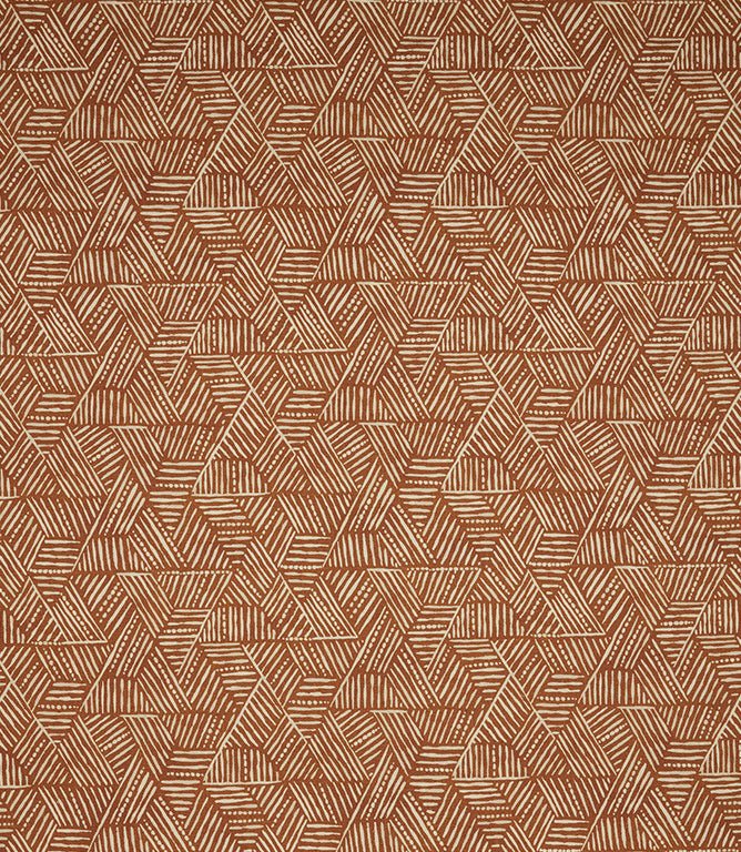 Triangulum Fabric / Sienna - Just Fabrics