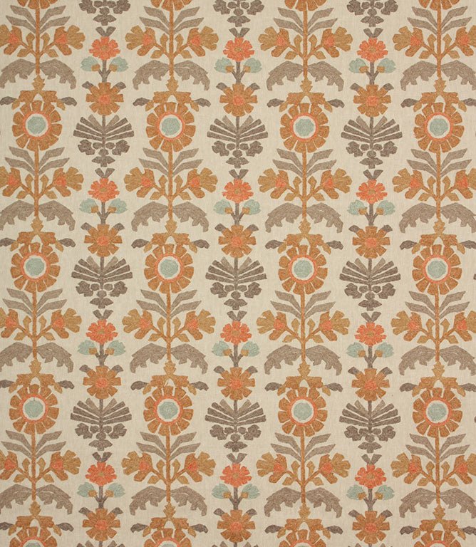 Meadow Blooms Fabric / Zest - Just Fabrics