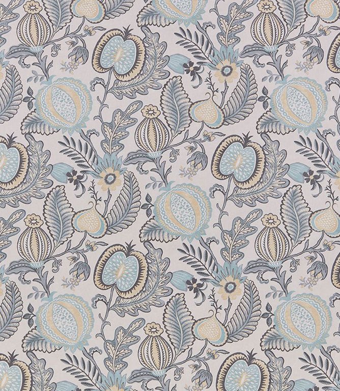 Winter Fruits Fabric / Chrome - Just Fabrics