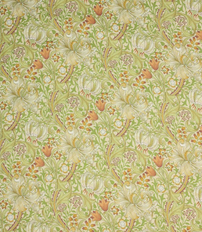Golden Lily Outdoor Fabric / Willow - Just Fabrics
