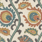 Suzani FR Fabric / Sea Green - Just Fabrics