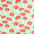 Poppy Pop Fabric / Sage / Poppy