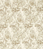 Fringed Tulip Toile Fabric / Jute - Just Fabrics