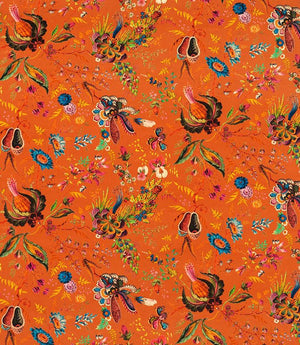 Wonderland Floral Fabric / Amber / Lapis / Ruby