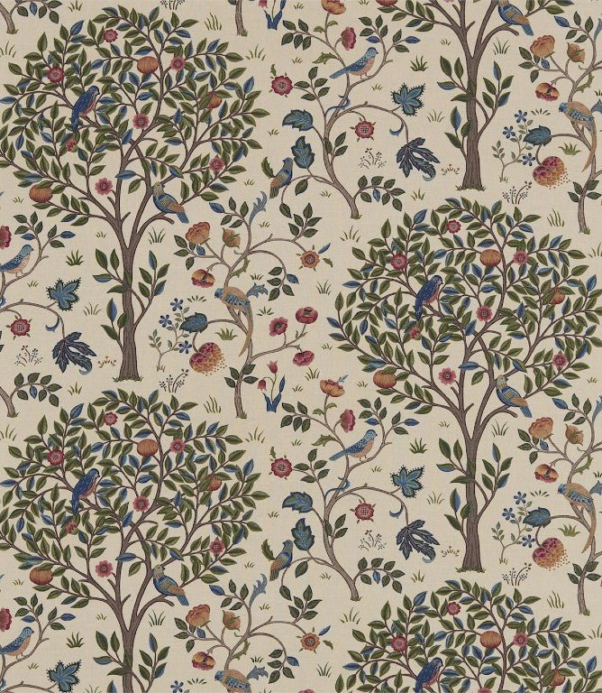 Kelmscott Tree Fabric / Woad Wine - Just Fabrics