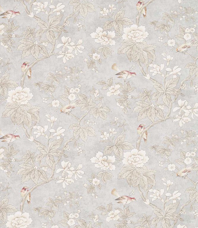 Chiswick Grove Fabric / Silver - Just Fabrics