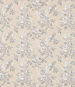 Sorilla Damask Fabric / Silver / Linen - Just Fabrics