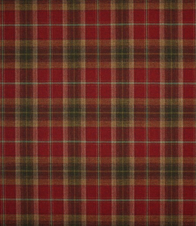 Balmoral Fabric / Claret - Just Fabrics