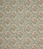 Fleur De Lune Fabric / Duck Egg - Just Fabrics
