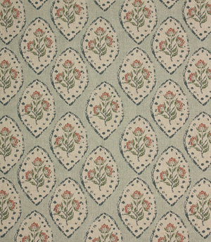 Fleur De Lune Fabric / Duck Egg