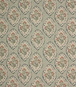 Fleur De Lune Fabric / Duck Egg - Just Fabrics